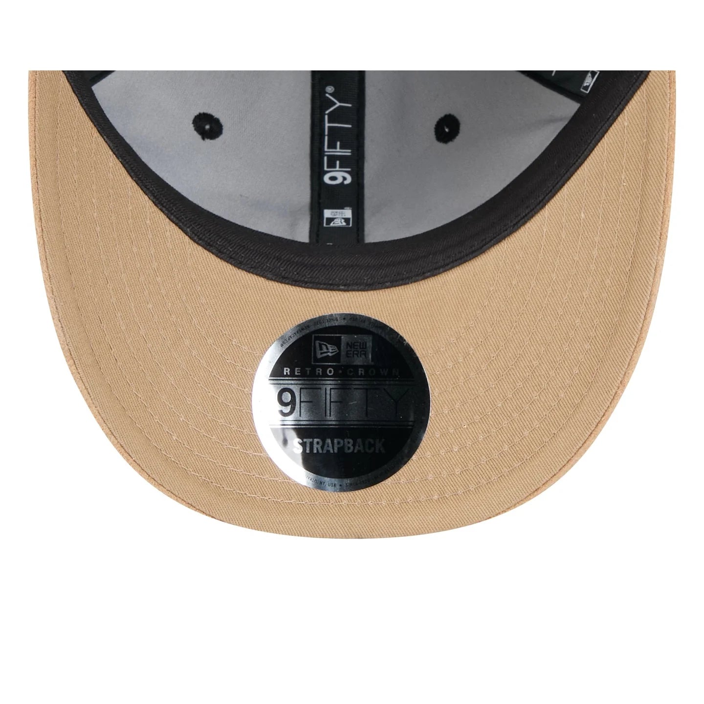 Essendon Bombers Hat - AFL 2025 Retro Contrast Suede 9Fifity Strapback Cap - New Era